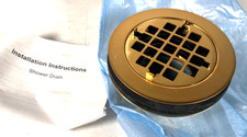 Kohler Round Shower Drain For Use With Plastic Pipe, Gasket Included 9132-2MB