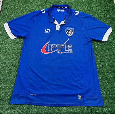 Oldham Athletic Sondico 2016 blau Heimtrikot | Herren Erwachsene Large Fußball Oberteil Set