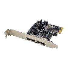 PCIe x1 SATA 3Gbps RAID Adapter SIL3132 2e2T 2 eSATA/Internal HDD Expansion Card