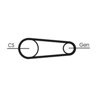 Continental Ctam 6PK831 Elast T2 Keilrippenriemensatz