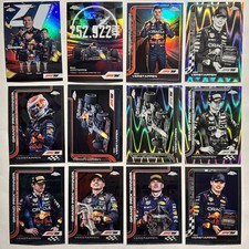2025 Topps Chrome F1 - Max Verstappen Lot Of 12 - Parallels, Inserts & Base