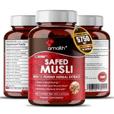 Safed Musli Chlorophytum  11 Herbs Powder Support Sexual Health 5750mg 90 Pills