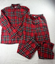 Petite Plume Kid's Brushed Twill Pajama Set in Imperial Tartan Size 14 Youth