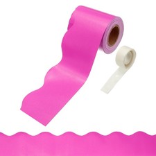 Bulletin Board Borders, 32.8ft Dark Pink Border