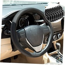 Steering Wheel Cover - Massage Grip Silicone Steering Wheel Covers Anti Black