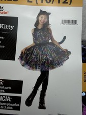 Girls Way To Celebrate Fluffy Kitty Halloween Costume Cosplay L 10/12