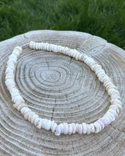 Hawaii Souvenir Surfer Jewelry Genuine Authentic Natural 24" Puka Shell Necklace
