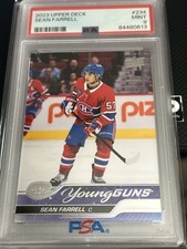 2023 Upper Deck Series 1 Sean Farrell Young Guns #234 Montreal Canadiens PSA 9