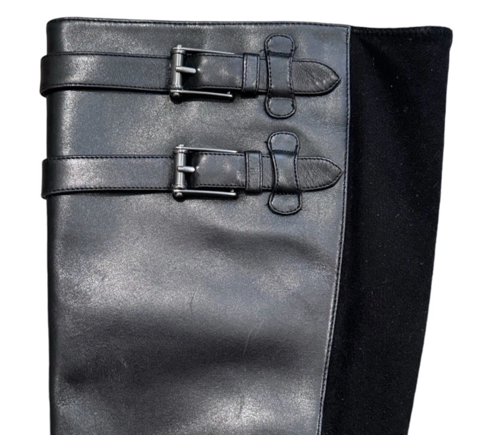 Botas hasta la rodilla Cole Haan Air Jalisa de cuero negro con tecnología Air (minorista $350) Foto 4 de 4