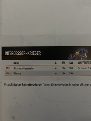INTERCESSOR-KRIEGER / SPACE MARINES / Warhammer 40k / Kill Team