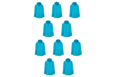 10er Set Active Touch Unisex OneSize Rad Regencape Regenponcho Fahrradponcho 