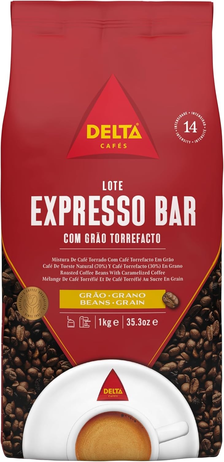 Portuguese Delicious Express Bar Roasted Coffee Beans, Delta, 1Kg