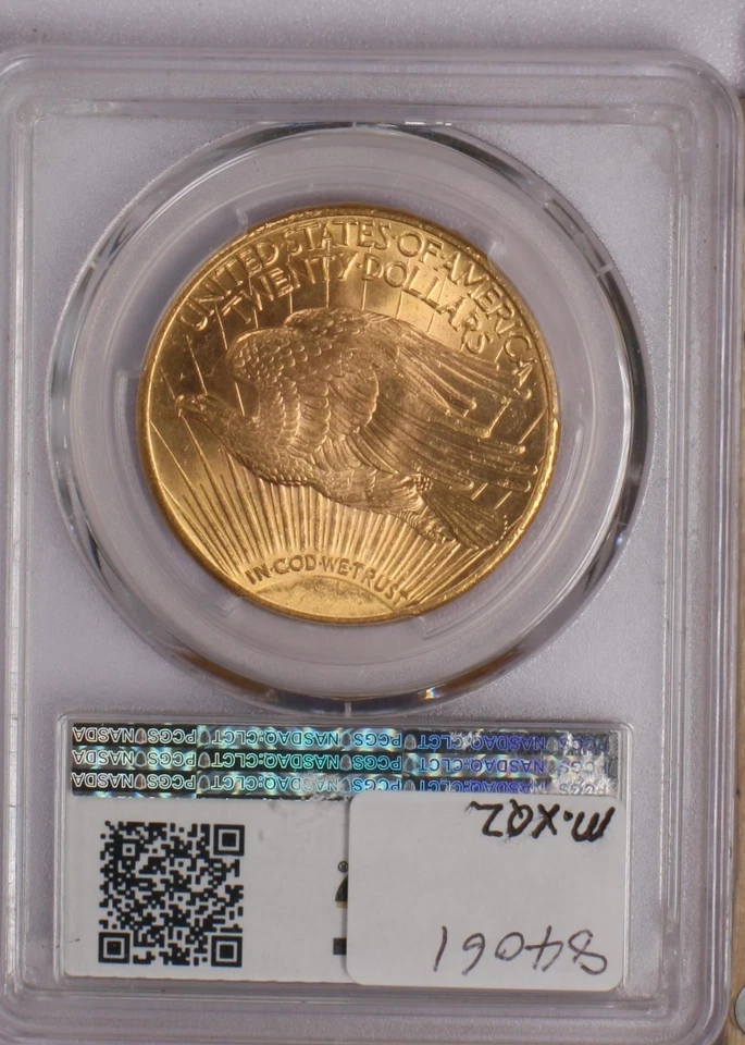 1927 Gold St. Gaudens Double Eagle $20 PCGS MS65 - Image 2 of 2