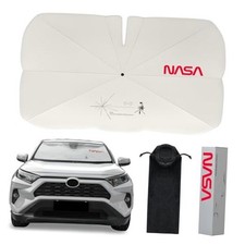 Reinforced Triple-Coated Windshield Sunshade Umbrella of Small 55.1  x 29.5" 