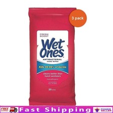 Sensitive Skin Wipes Pack of 3 Adult Personal Care Travel Size 20 Count New