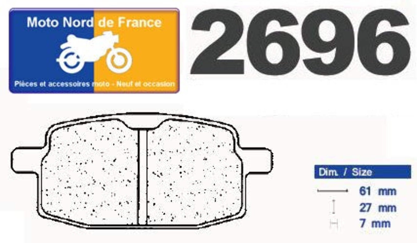 Plaquettes Carbone Lorraine 2696 S4 anti-fading pour éliminer le levier mou