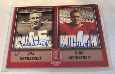 2004 TK Legacy Historical Links Ohio State Jim & Kirk Herbstreit  Auto HL7
