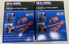 Forearm Lifting Straps (Qty 4) Adjustable Moving System Orange 9' x 3" - 700lb