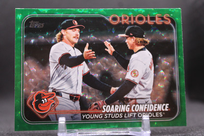 Holliday/Henderson VETERAN COMBOS #US285 2024 Topps Update Green Crackle /499