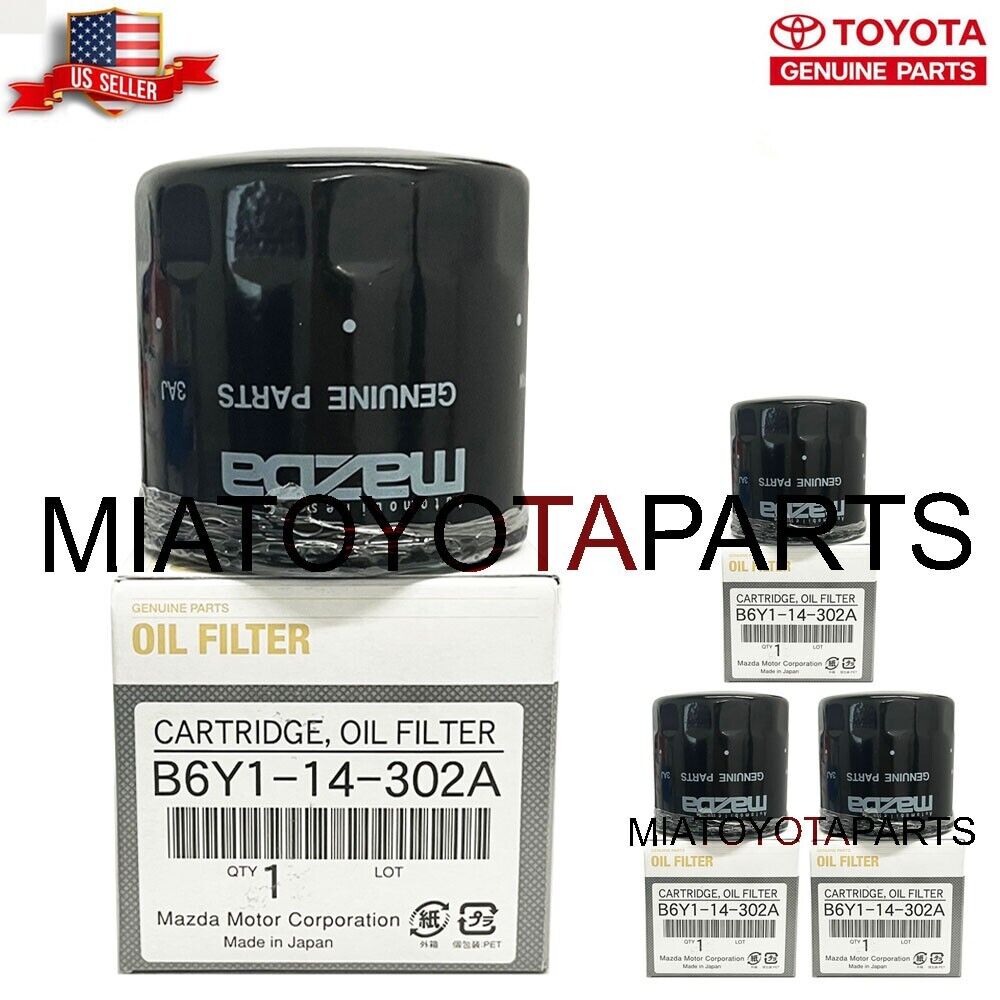 3 Pack Genuine Mazda OEM Cartridge Engine Oil Filter B6Y1-14-302A