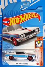 Hot Wheels 2021 Muscle Mania Series 219 Amc Rebel Machine White W 5sps Hot Wheels 2021 Muscle Mania Series 219 Amc Rebel Machine White W 5sps