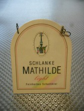 Schlanke Mathilde  Zapfhahnschild M616