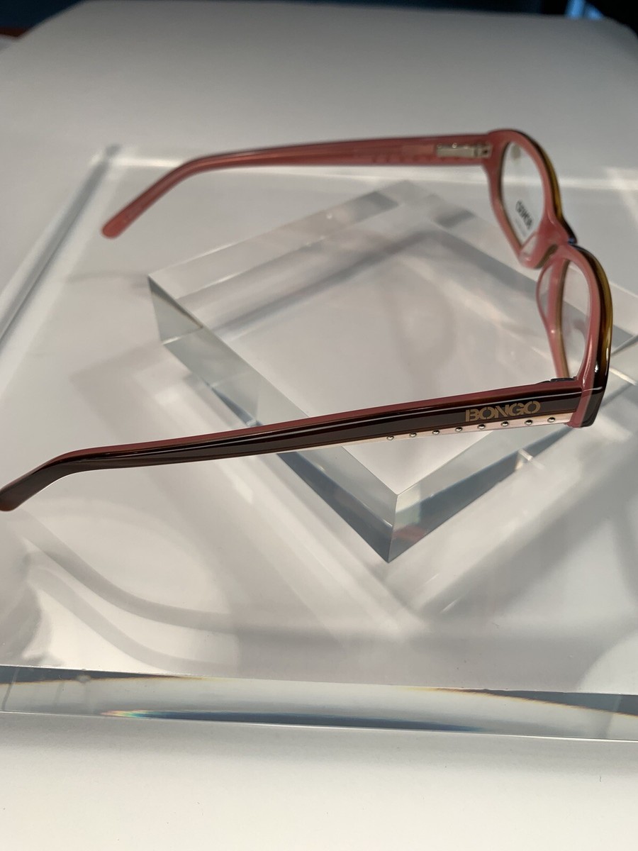 BONGO Eyeglasses BG0129-D96-48 Size 48/15/rectangular BRAND NEW BONGO TAMIKO EYEGLASSES BRN/PNK 48-15-135 NEW GIRLS FRAME  main image 4