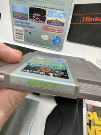 Rad Racer Nintendo NES Complete CIB + 3D Glasses & 2 Manual Variants Great Shape