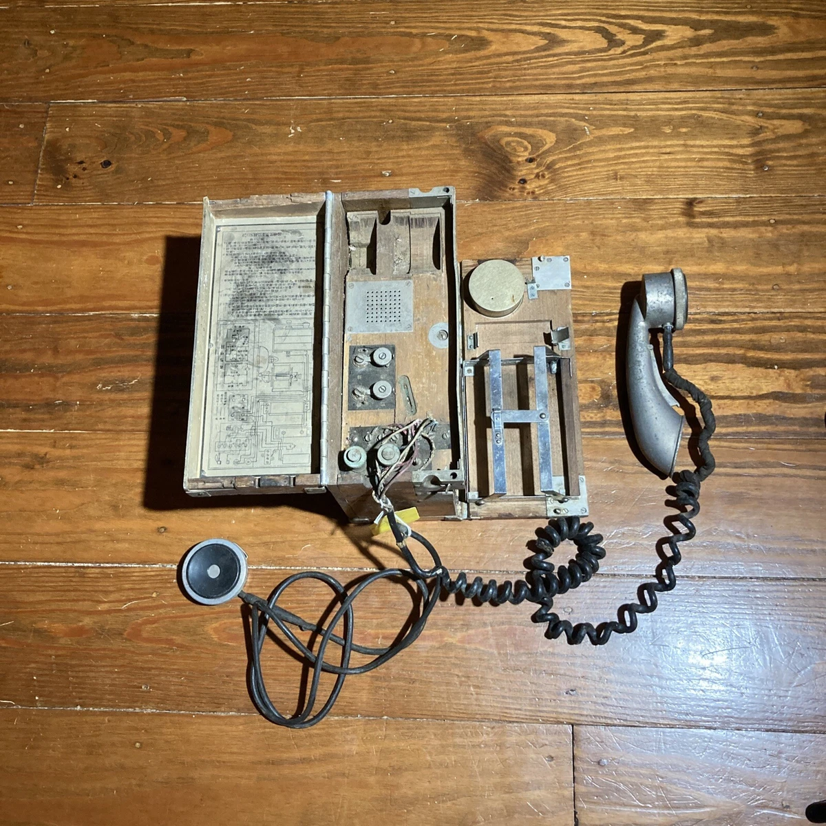 Field Telephone Indiana OTHER Original Ww2 Japanese Collectibles