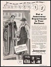 1946 Jamesway Fort Atkinson Wisconsin Chore Saver Farm Water Cups Print Ad
