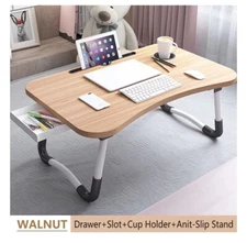 Laptop Desk Foldable Bed Table Folding Breakfast Tray Portable Lap Standing Desk