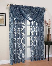 Milawi Organza Sheer Voile Window Curtain Treatments - Assorted Colors Sizes