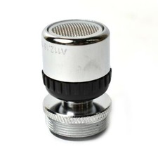 4400856 Dual Thread Swivel Adapter, with Plastic Aerator Adapter Lead Free Brass