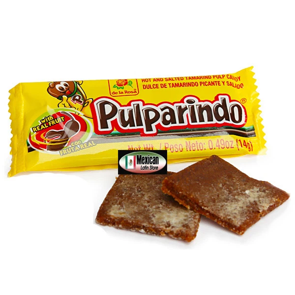 Pulparindo hot salted tamarind Flavor 2x20 mexican candy 40pcs deal W/real  fruit | eBay