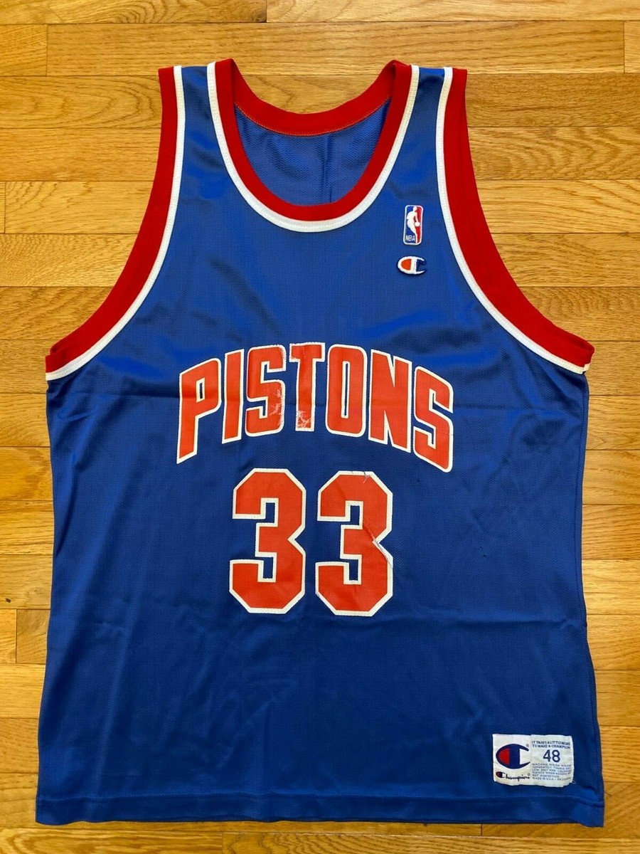 Vintage GRANT HILL #33 Detroit Pistons Champions NBA Men's Jersey