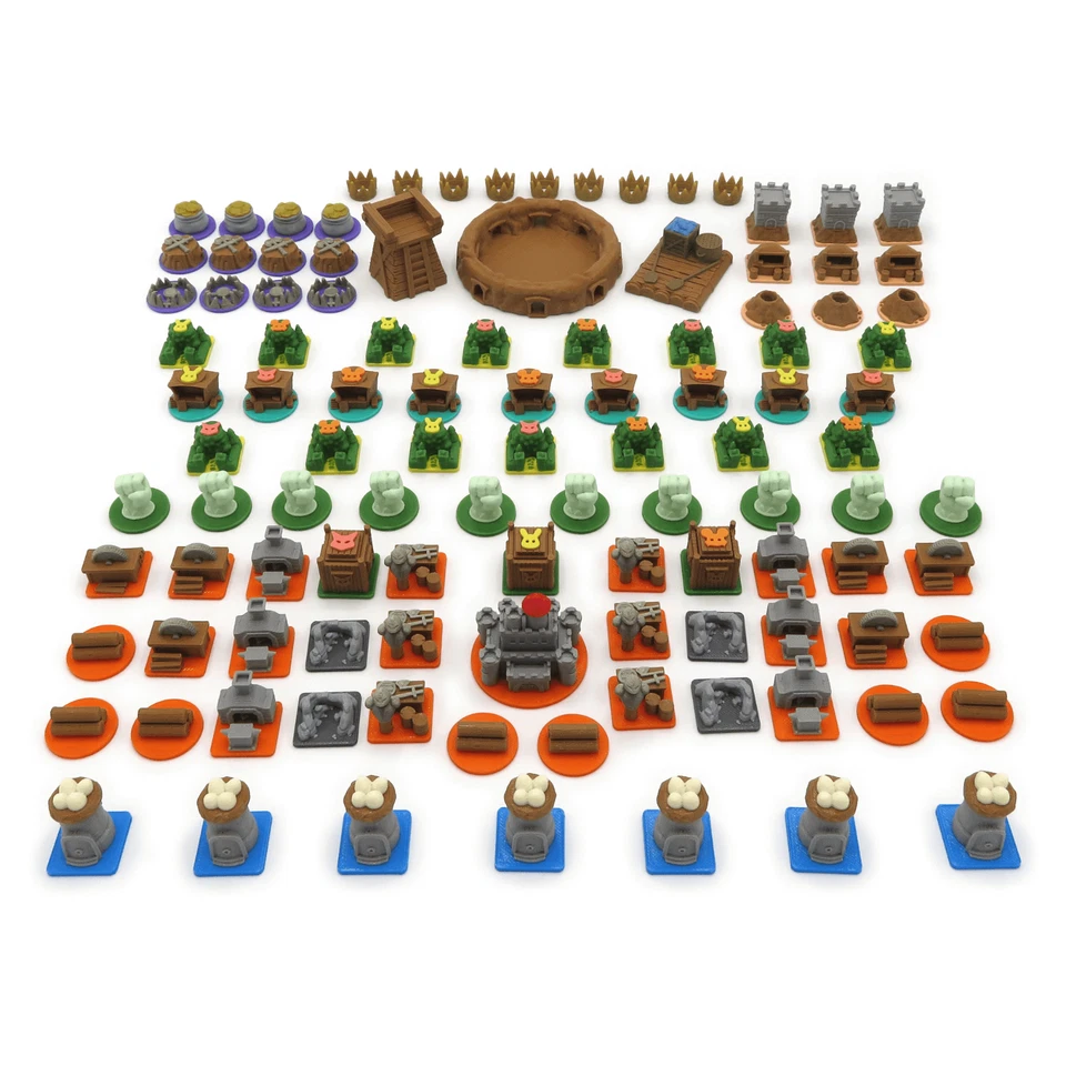 - HECHO A MANO - FULL UPGRADE KIT FOR ROOT - 108 PIECES | Board Game Accessories and Upgrades