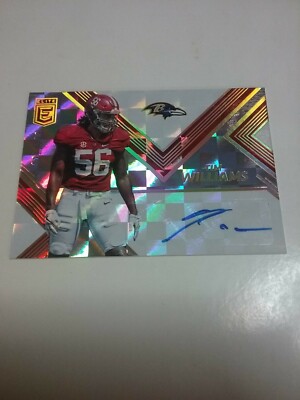 Tim Williams Ravens 2017 Panini Donruss Elite Rookie Autographed #RA-26 121/199