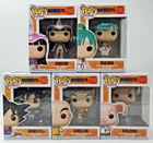 Funko Pop! Dragon Ball Krillin Chichi Bulma Goku Oolong Set of 5 W/ Protector