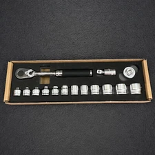 Ko-ken 3285ZA 3/8 Sq. Dr. 15-Piece Z-Series 6-Point Metric Socket Set 5.5-22mm