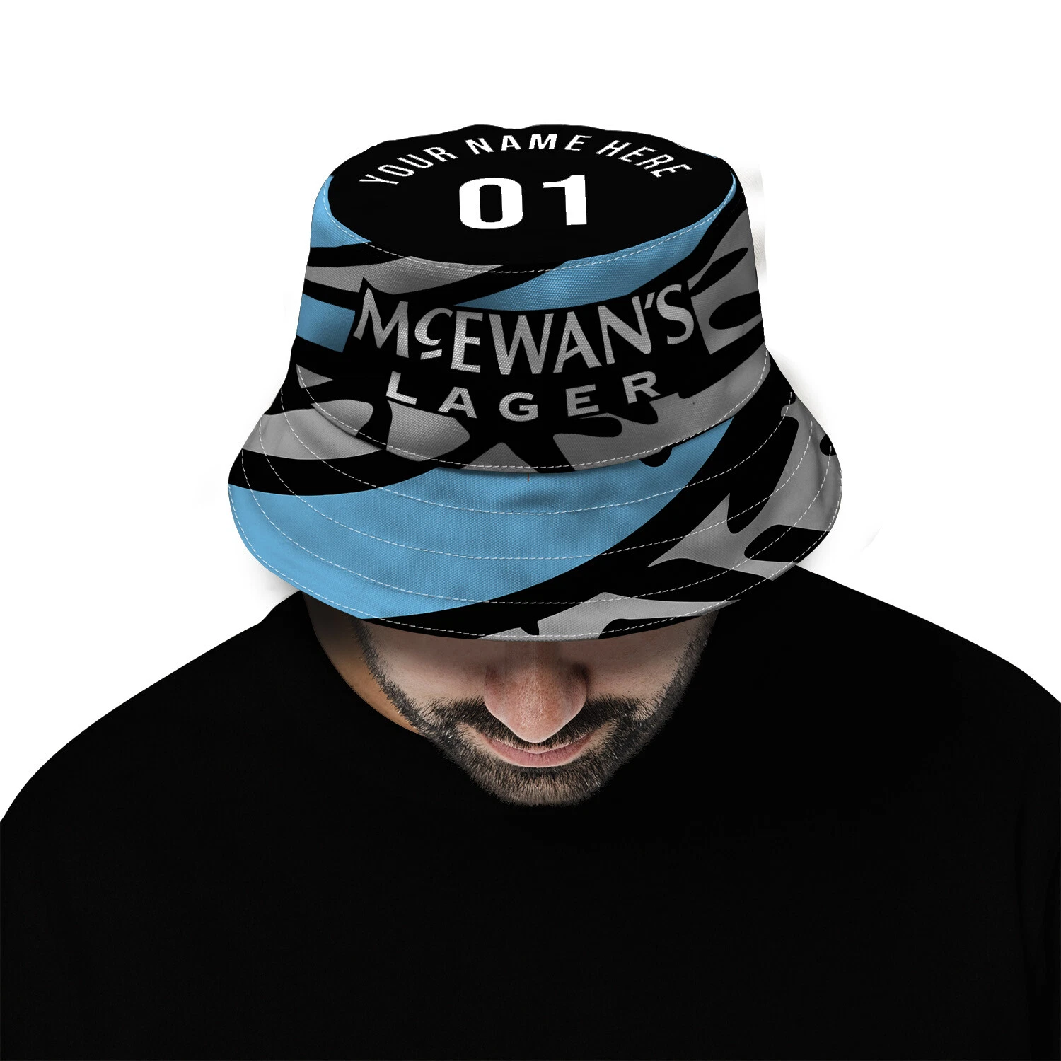 Glasgow Bears 1995 Keeper Classic Retro Football Bucket Hat Festival Fisherman