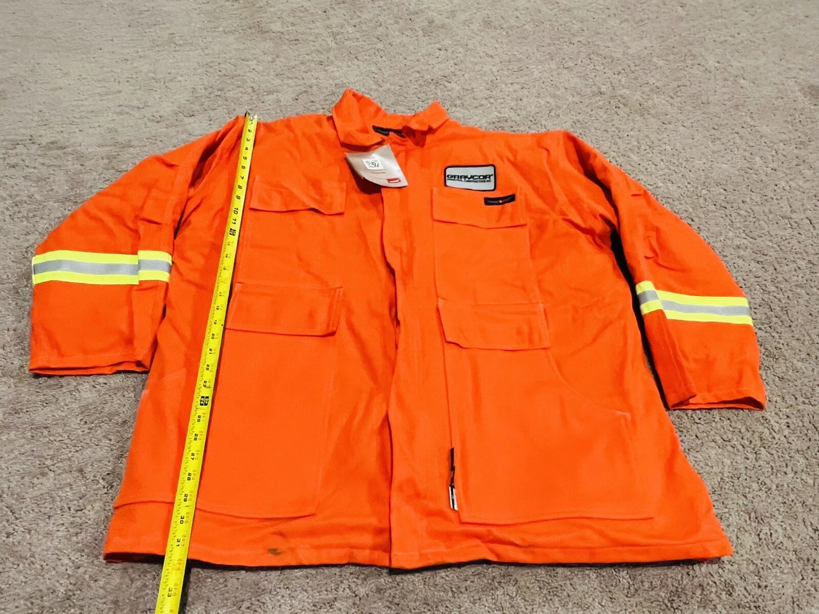 Nesse Wear Fire Resistant XL Coat Reflector Stripped Sleeves Fire Fighter - product detail image 2