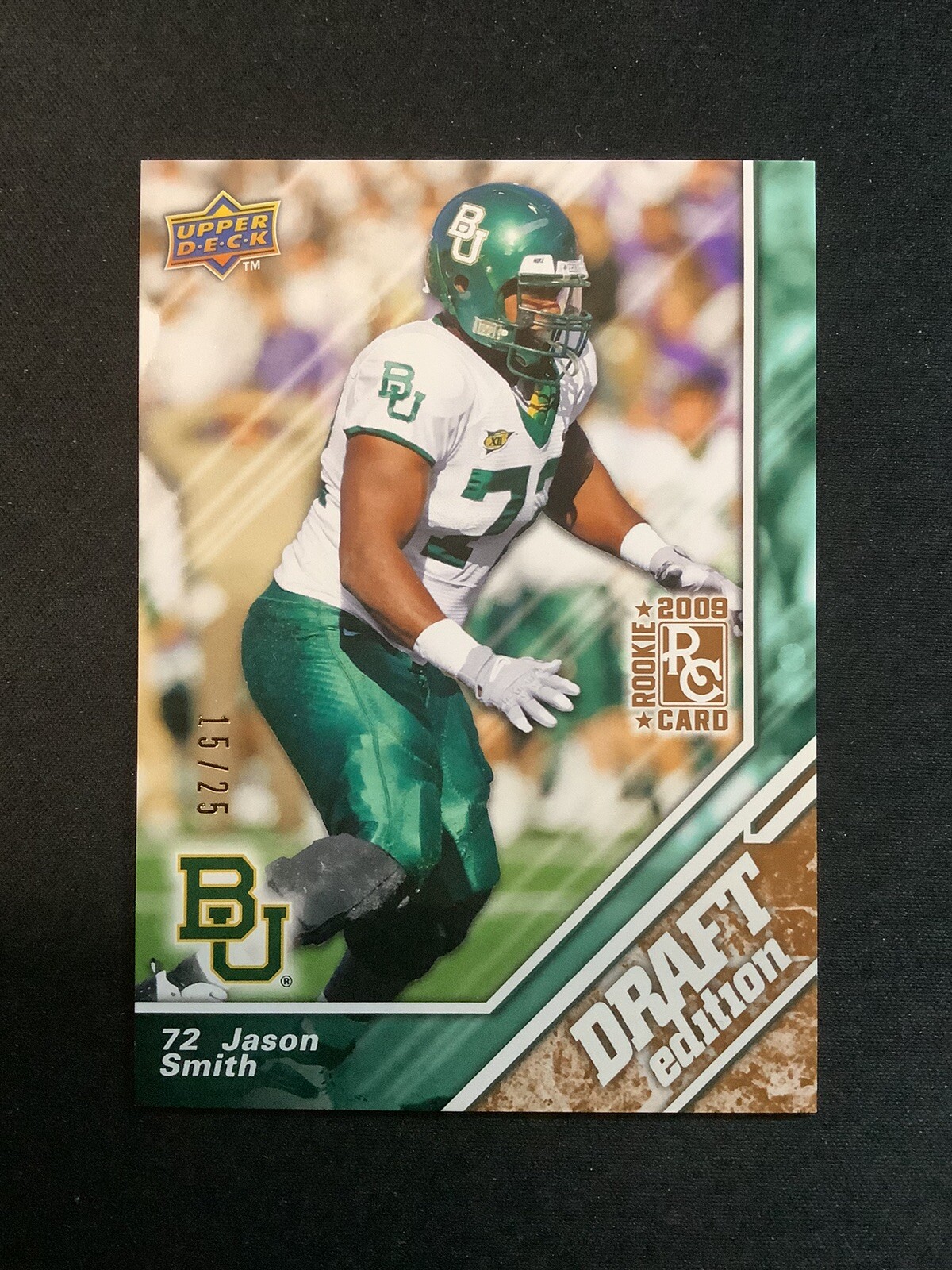 2009 Upper Deck Draft Edition Jason Smith SSP #/25 Baylor Rams Jets #9