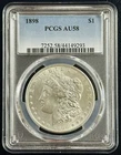 1898 P Morgan Silver Dollar $1 PCGS AU58