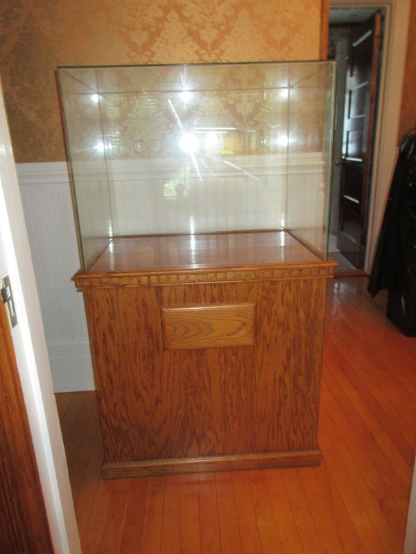 Oak/Glass Display Case for Ships