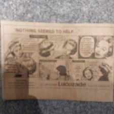 Lucazade Newspaper Advert