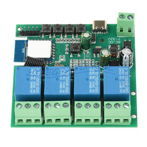 4 Channel Relay Switch Module Tuya Smart WIFI Remote Control Relay 2.4GHz 433MHz - Bild 10 von 11