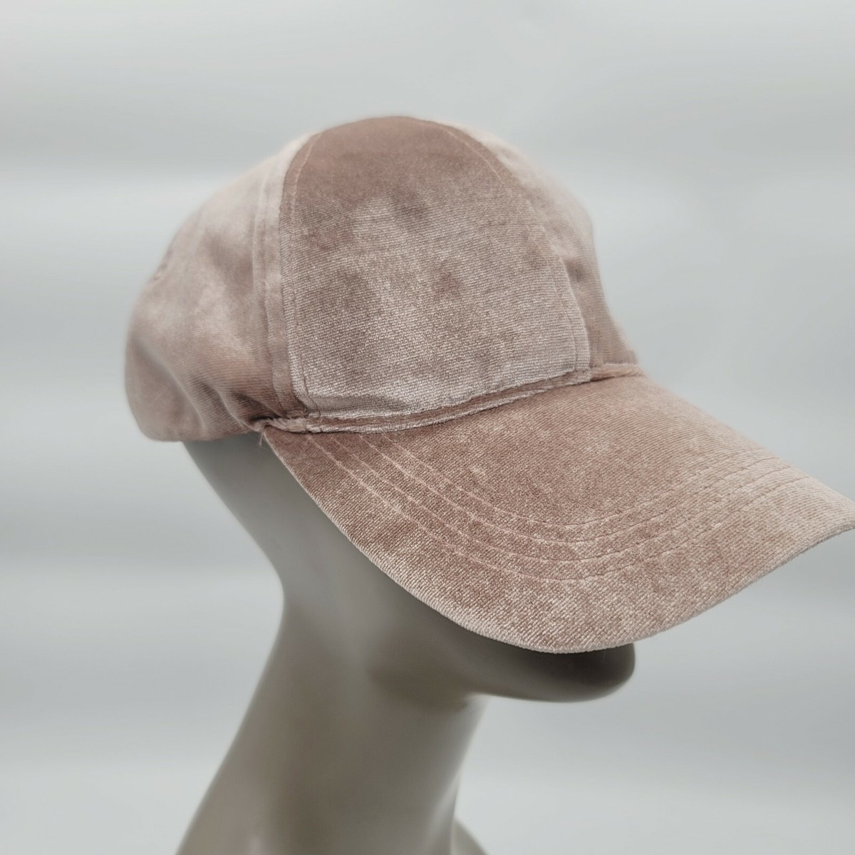 Pink Fuzzy Baseball Cap Elli By Capelli Pink Curly Faux Fur Plush Cat Ear Glitter  main image 4