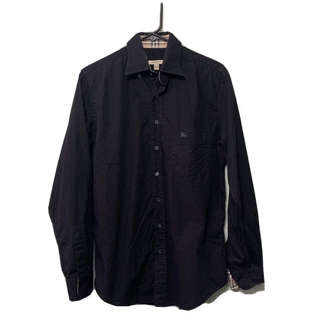 burberry long sleeve shirt black