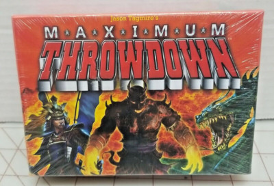 Maximum Throwdown Card Game New & Sealed Jason Tagmire's AEG Board Game BGS1