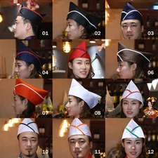 Japanese Sushi Chef Boat Cap Working Cap Cuisine Restaurant Waiter Hood Unisex